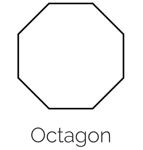 Octagon Shape Coloring Page Coloring Pages