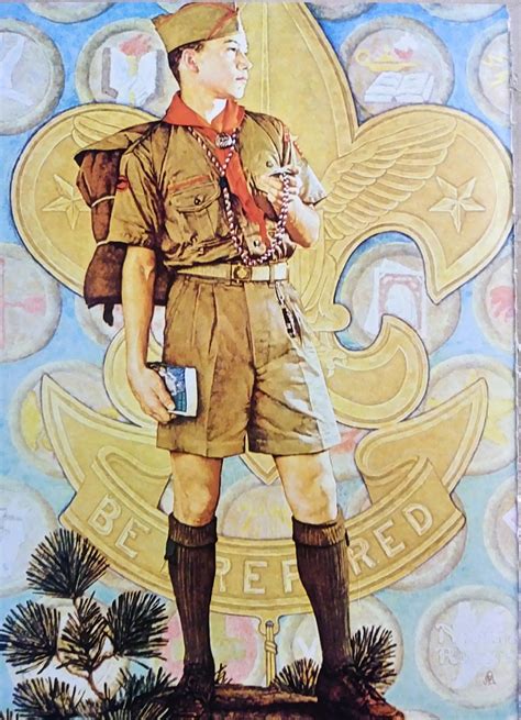 Norman Rockwell Boy Scouts Print 115 X 85 Etsy