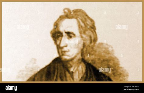 A 19th Century Portrait Of English Philosopher John Locke English