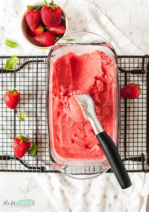 Quick Dairy Free Strawberry Ice Cream Paleo The Fit Cookie