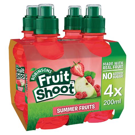 Can i have some / any cold juice? Robinsons Fruit Shoot Summer Fruits Juice Drink 4 x 200ml ...