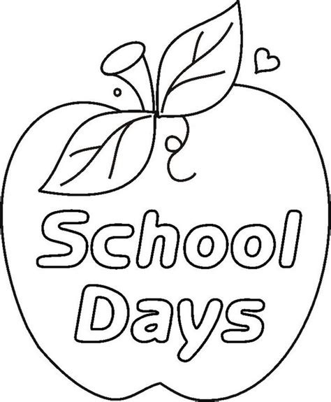 First Day Of School Coloring Pages For Kindergarten