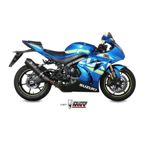 Silencieux Mivv Oval Carbone Casquette Carbone Suzuki Gsx R