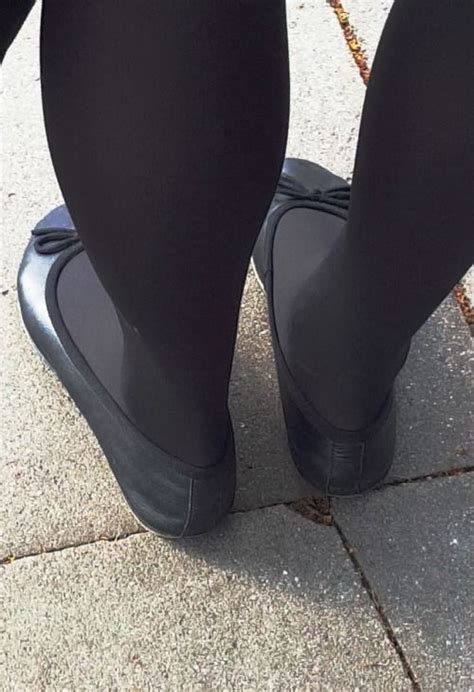 Flatsfan In 2020 Black Tights Ballerina Shoes Flats Womens High Boots