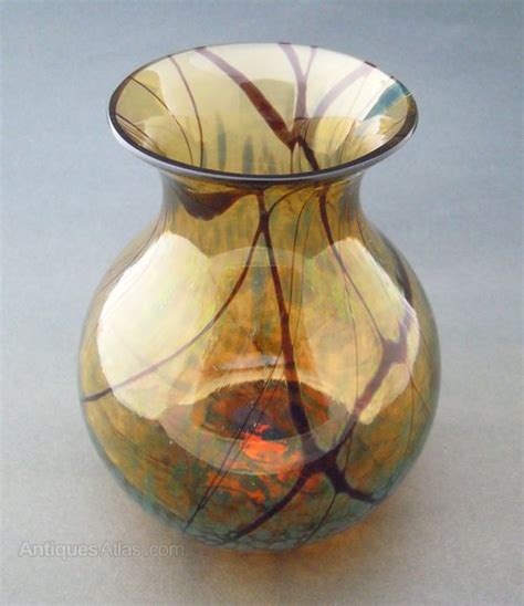 Antiques Atlas Okra Glass Orion Bulbous Vase