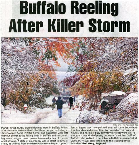 Buffalo Ny October Storm 2006 Last Storm Before We Moved From Buffalo