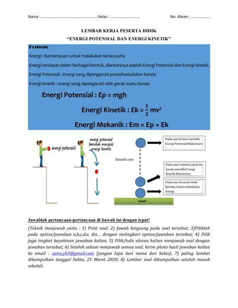 LKPD Energi Potensial Kinetik