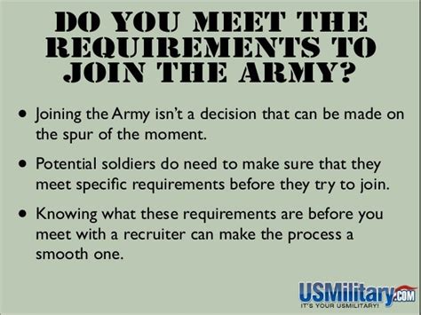 Requirements To Join The Army Do You Have What It Takes