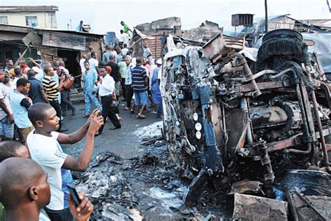 PHOTOS Tanker Fire Destroys Shops Cars At Iyana Ipaja The Guardian