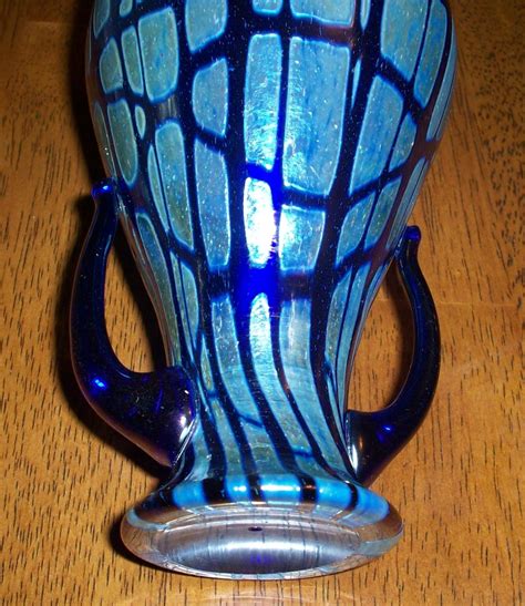 Loetz Cobalt Pampas Vase Collectors Weekly