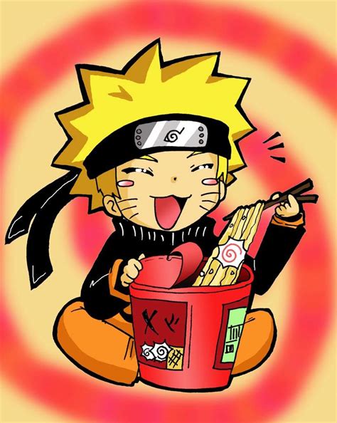 Naruto Chibi Eating Ramen Anime Amino