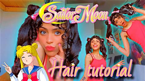 SAILOR MOON HAIR TUTORIAL SAILOR MOON BUNS YouTube