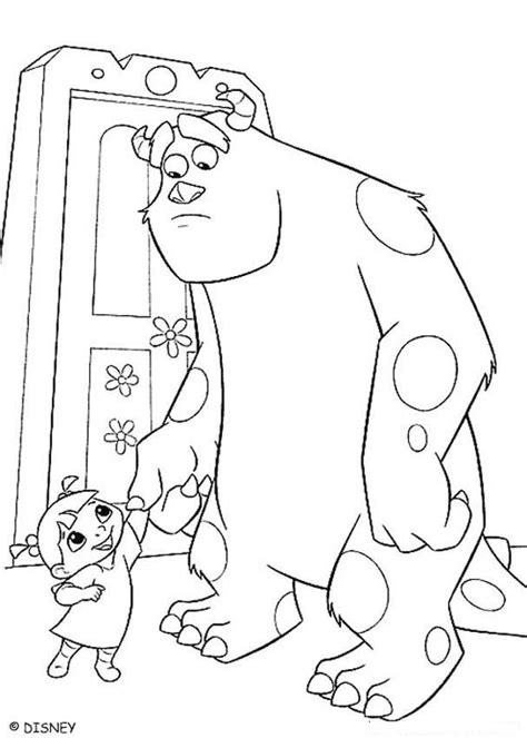 But mike found his way, followed his dream and found his own greatness. Boo and sulley coloring pages - Hellokids.com
