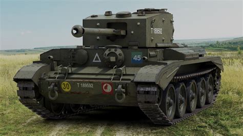3d British Cromwell Tank