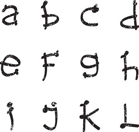 Alphabet Set Set Illustration Letter Vector Set Illustration Letter