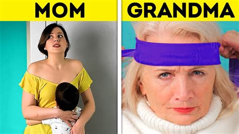 MOM VS GRANDMA Funny Situations And Awkward Moments With Relatives