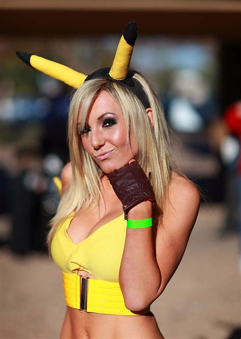 Cute Pikachu Jessica Nigri Amazing Arizona ComicCon DaftSex HD