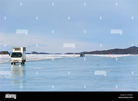 Lake Baikal Ice Road Stock Photos And Lake Baikal Ice Road Stock Images