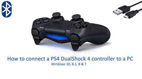 Connect A Ps4 Controller To A Pc Or Laptop Usb And Bluetooth Windows