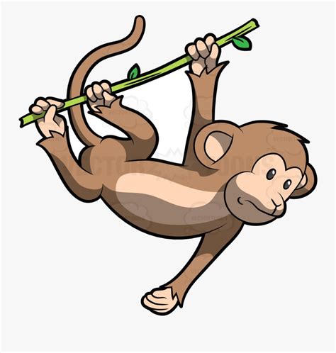 Monkey Swinging Clipart Free Best Transparent Png
