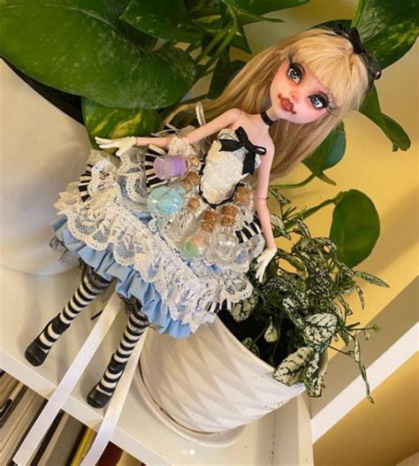 Ooak Monster High Alice In Wonderland Repaint Custom Doll Etsy