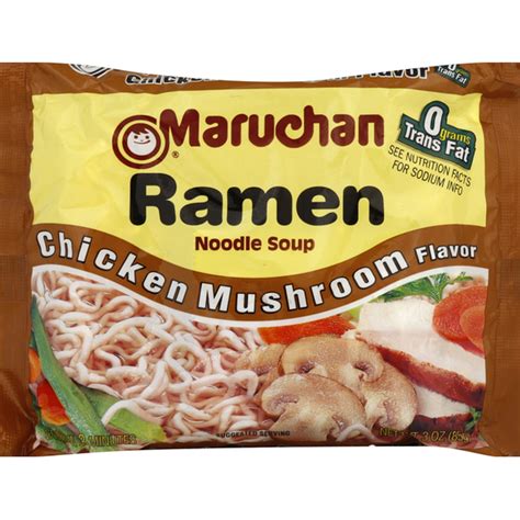 Maruchan Soup Ramen Noodle Chicken Mushroom Flavor 3 Oz Instacart