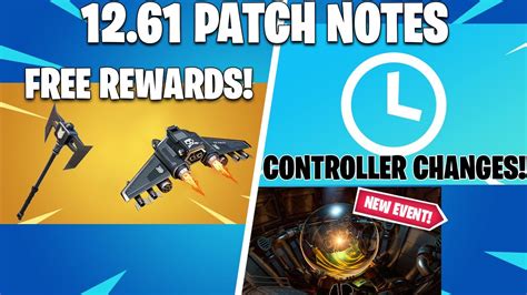 As seen on the screenshots, some weapons look to have escaped the vault this season. Fortnite 12.61 Update Patch Notes - Free Items, New ...