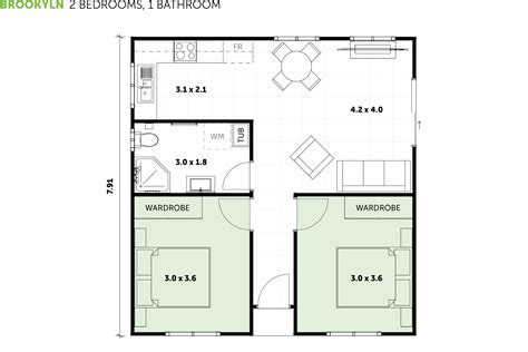 2 Bedroom Granny Flats Floor Plans Designs And Builds