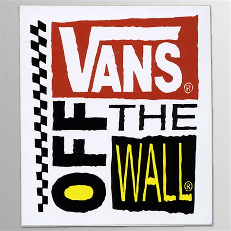 Vans Shoes Off The Wall Skateboard Square ステッカー Punk Mart