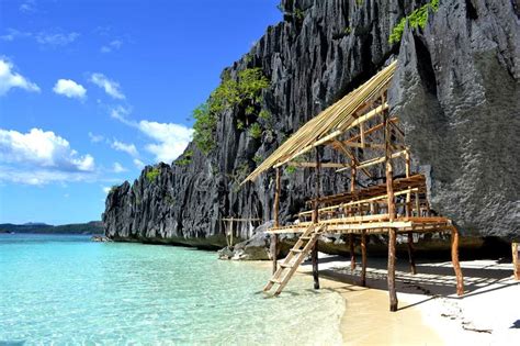 Beach Hut In Coron Palawan Philippines Stock Image Image Of Ocean