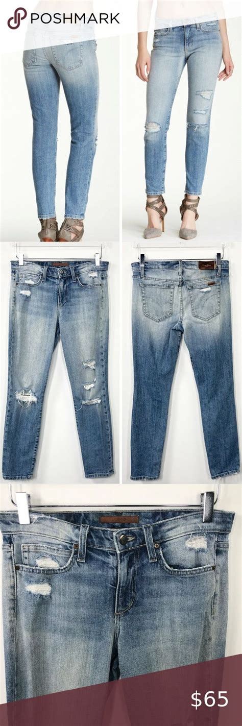Joe S Jeans Highwater Keri Wash Crop Ripped Vgu Premium Denim