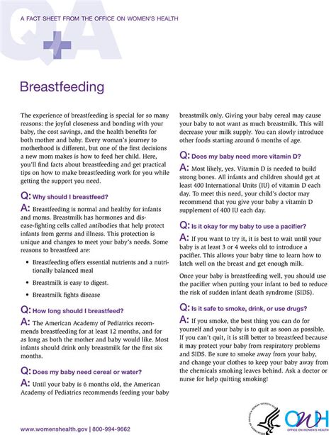 Fact Sheets Office On Womens Health