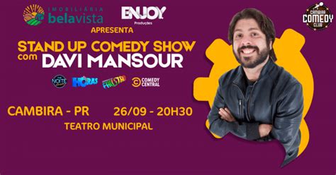 Davi Mansour Em Cambira Stand Up Comedy Em Cambira 2024 Sympla