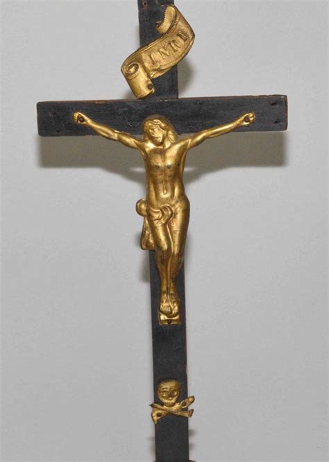 Grouping Of Antique Crosses Three Are Of Roman Catholic Ori
