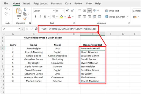 How To Randomize A List In Excel 2 Different Methods