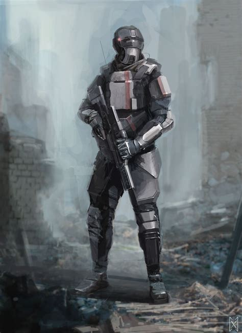 Planetary Defence Force Future Soldier Sci Fi Concept Art Soldier