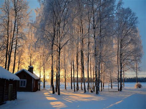 Winter Cabin Wallpapers Wallpaper Cave