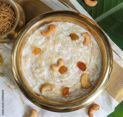 Semiya Payasam Vermicelli Kheer Kerala Onam Special Dessert Stock