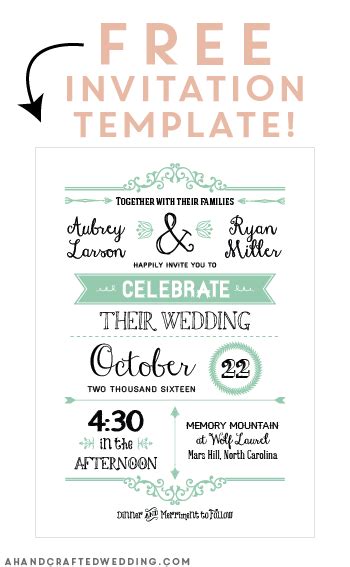 John beckwith and jeremy grey, a pair of committed womanizers who sneak into weddings to take advantage of the romantic tinge in the air, find themselves at odds with one another when john meets and falls for claire cleary. FREE Printable Wedding Invitation Template | Free wedding ...