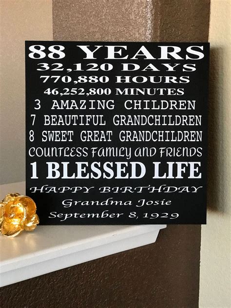80 Years Old Wood Sign 12 X 12 An Amazing Twall Etsy