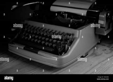 Black And White Retro Typewriter Letter Stock Photo Alamy