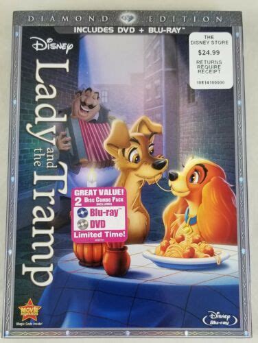 Lady And The Tramp Diamond Edition Dvdblu Ray 1955 For Sale