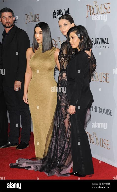 Kim Kardashian West Kourtney Kardashian Attending The Promise Us