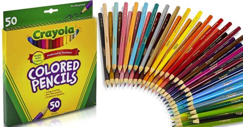 Crayola Colored Pencils 50 Count Pack Just 397 Great Stocking Stuffer