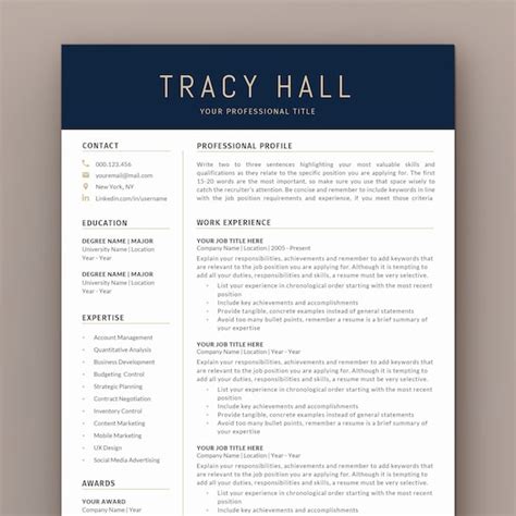 Executive Resume Template Modern C Level Resume Template For Etsy