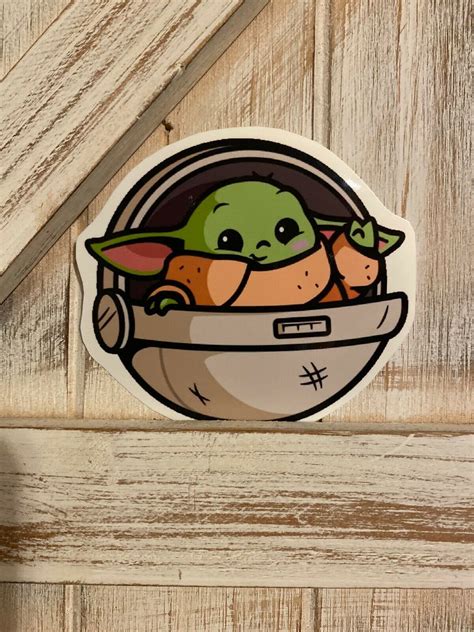 For Baby Yoda Sticker Baby Yoda Decal Mandalorian Stickercar Stickers