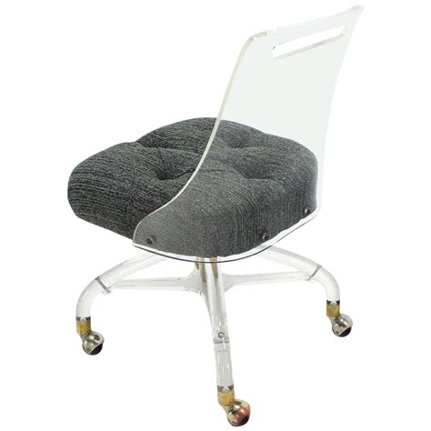 We're an authorized dealer of some of the finest contemporary furniture brands in the world. Mid-Century Modern Lucite Desk Chair at 1stdibs