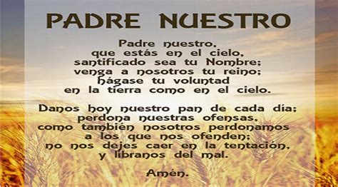 Padre Nuestro Oracion En Espanol