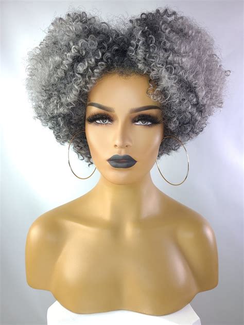 Tapered Afro Kinky Curly Wig With Realistic Afro Hairline Etsy