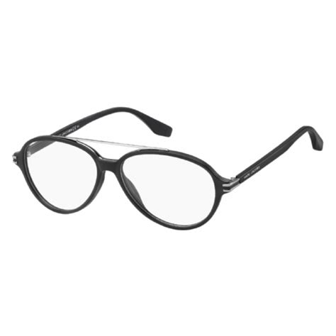 marc jacobs unisex black round eyeglass frames marc41600030055